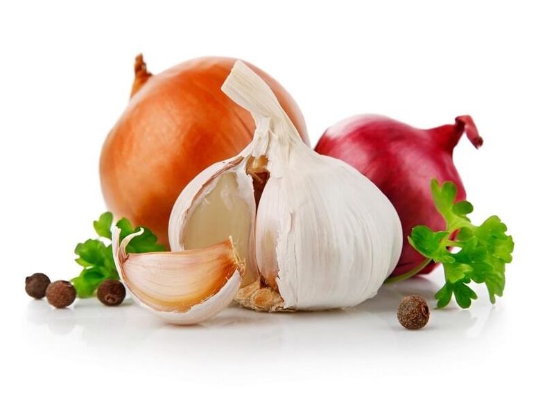onion and garlic for effectiveness